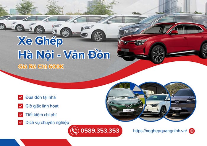 xe ghep ha noi van don